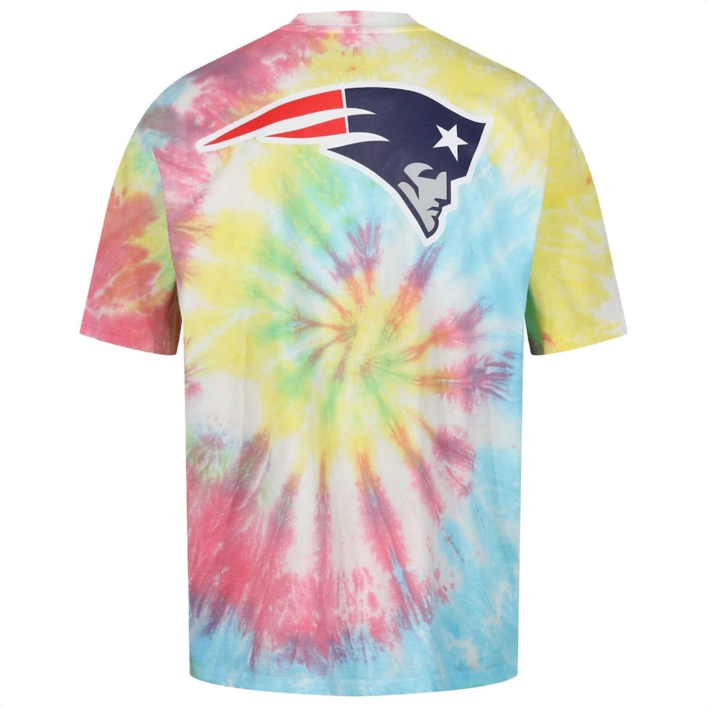 Tričko RE:COVERED x NFL New England Patriots Tie-Dye viacfarebné