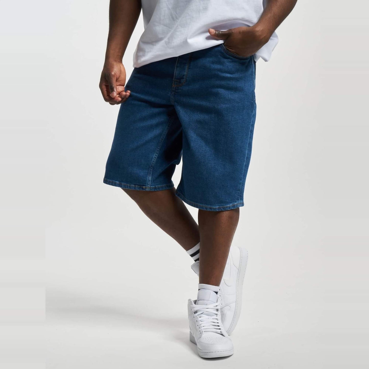 Kraťasy Homeboy Jeans short rifľovo-modré