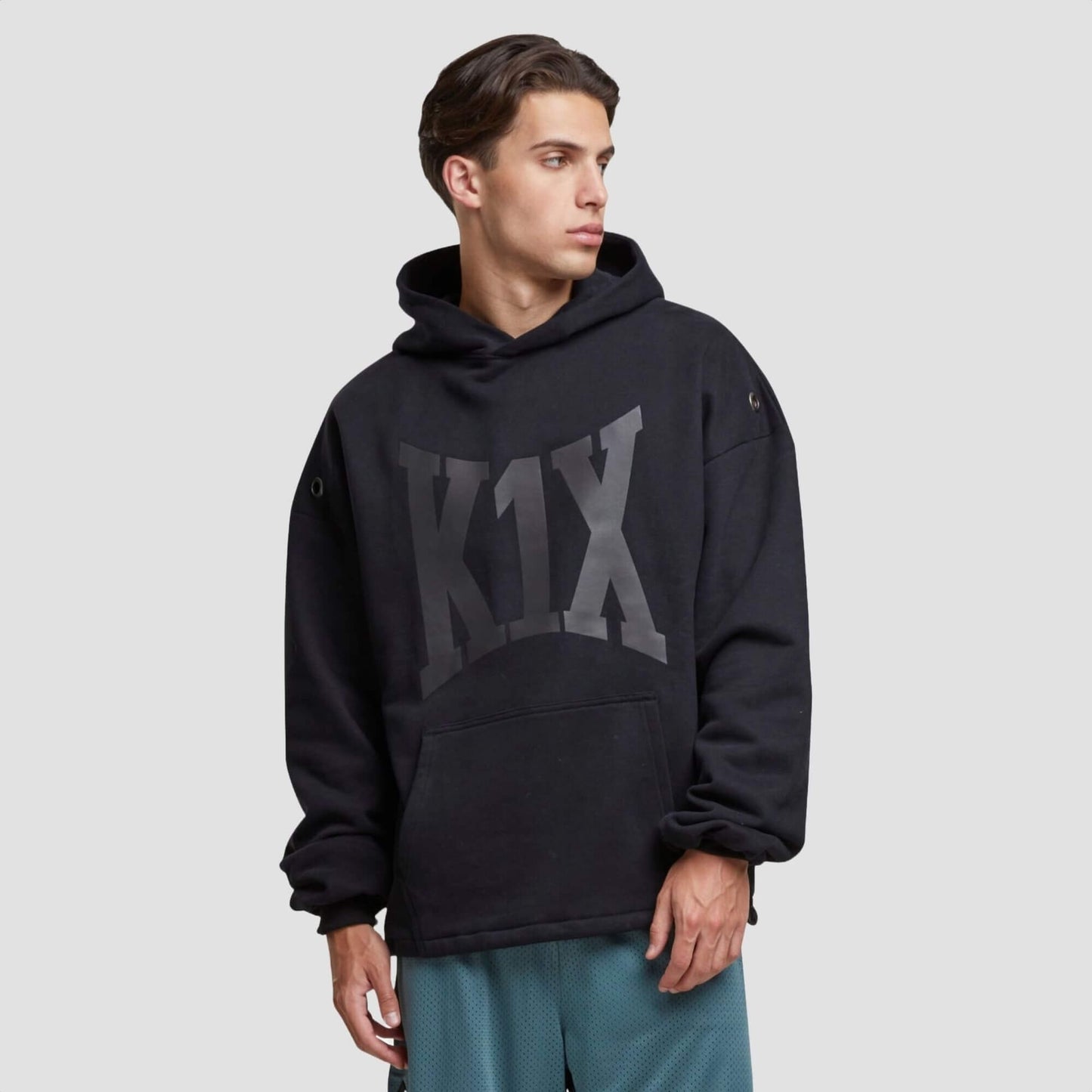 Mikina s kapucňou K1X Comfortable čierna