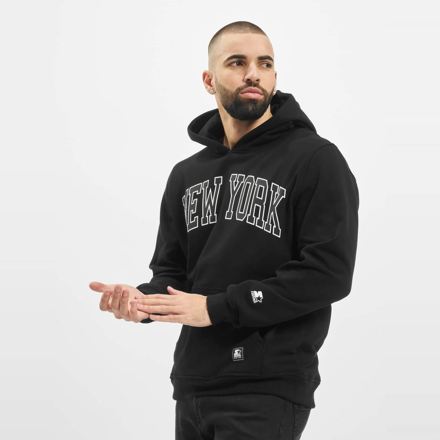 Mikina s kapucňou Starter Starter New York čierna