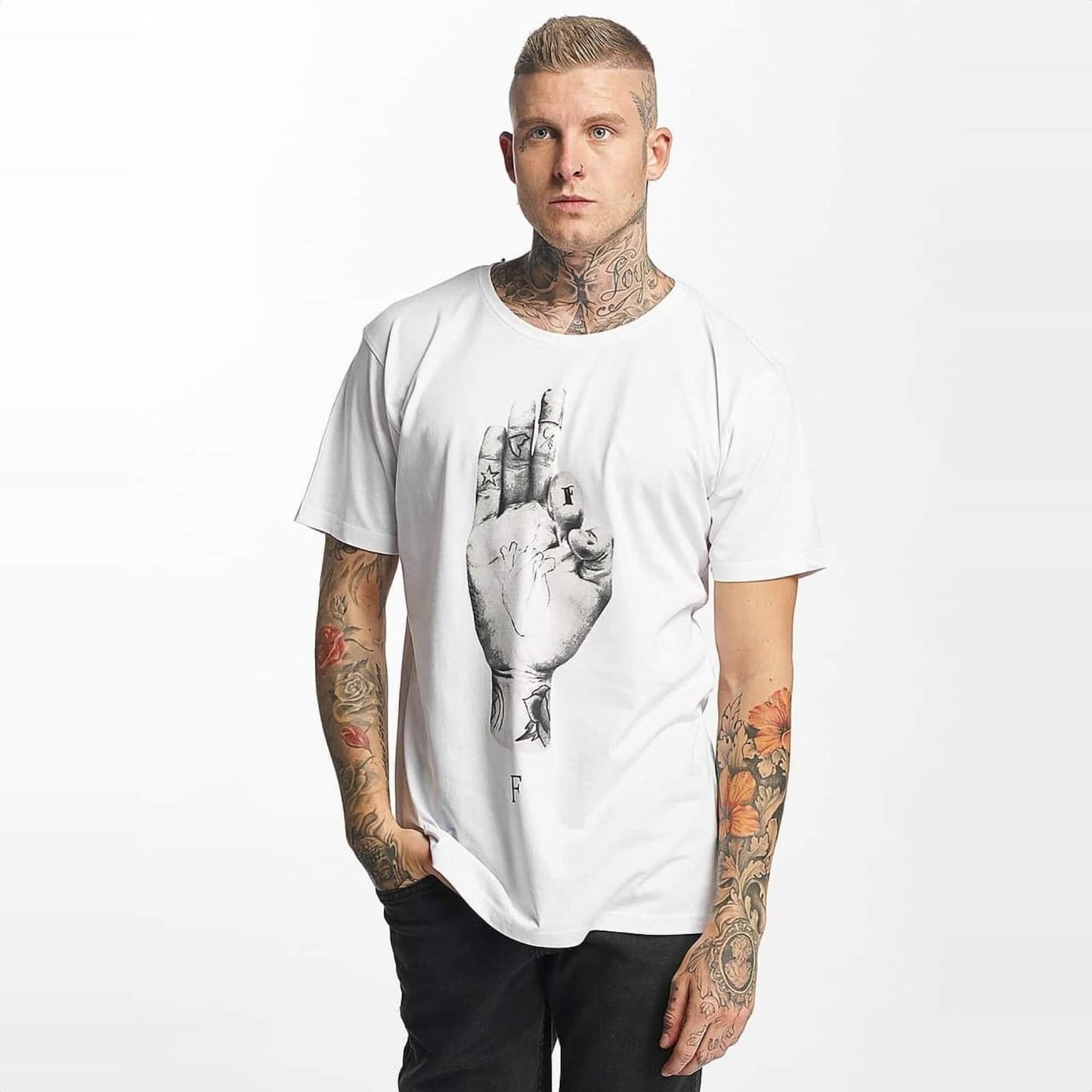 Tričko Famous Stars and Straps FMS Sign Lights Tee Mirror Look biele