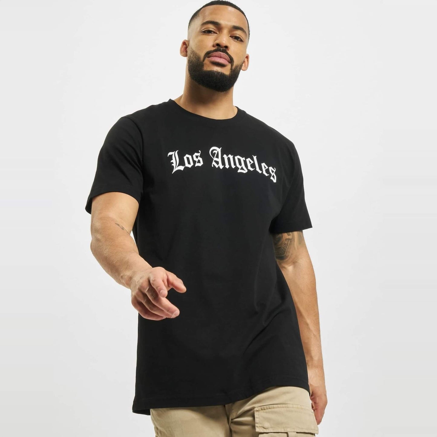 Tričko Mister Tee Los Angeles čierne