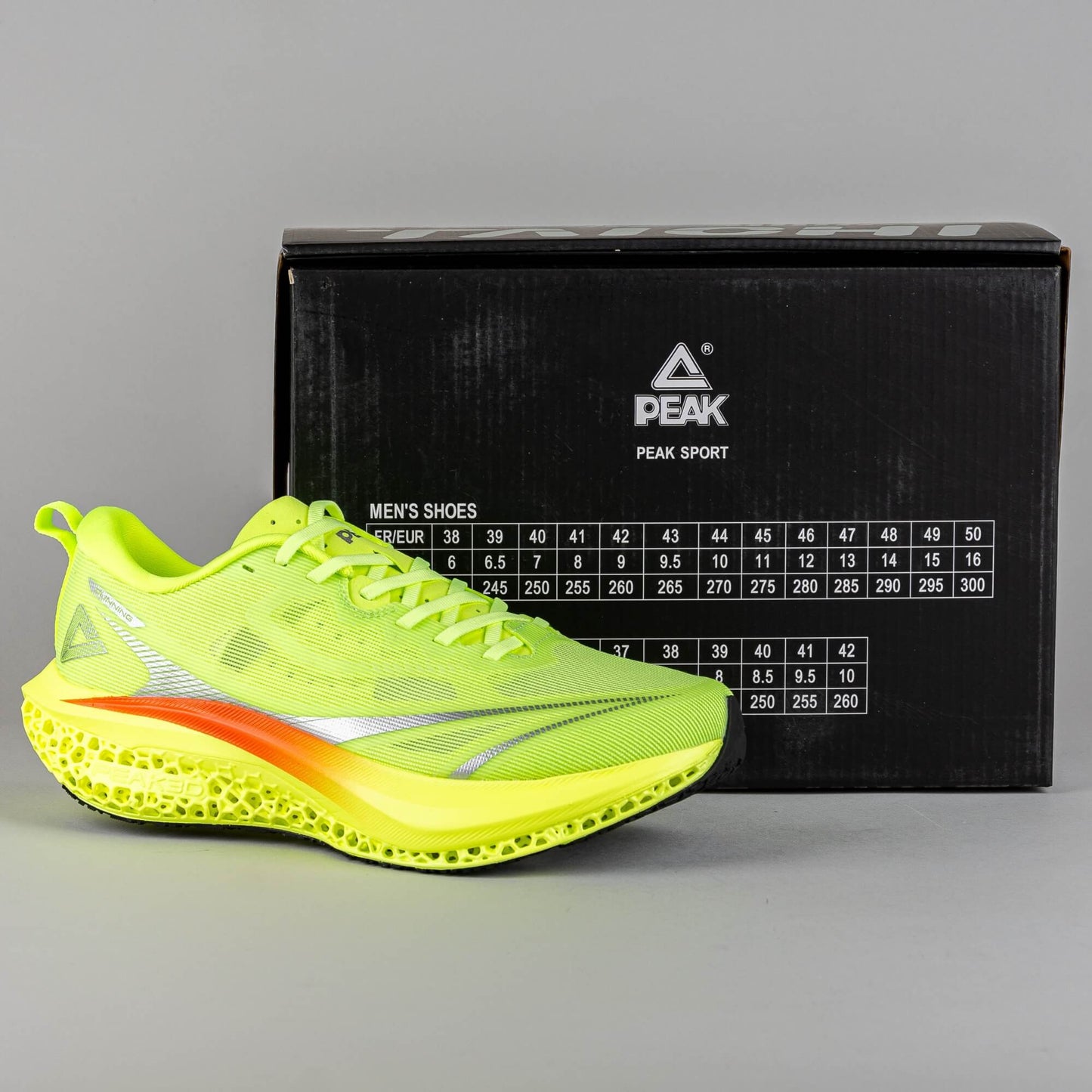Peak Volkswagen Running Shoes Stridex 3D-Cushion Running Fluorescent Green