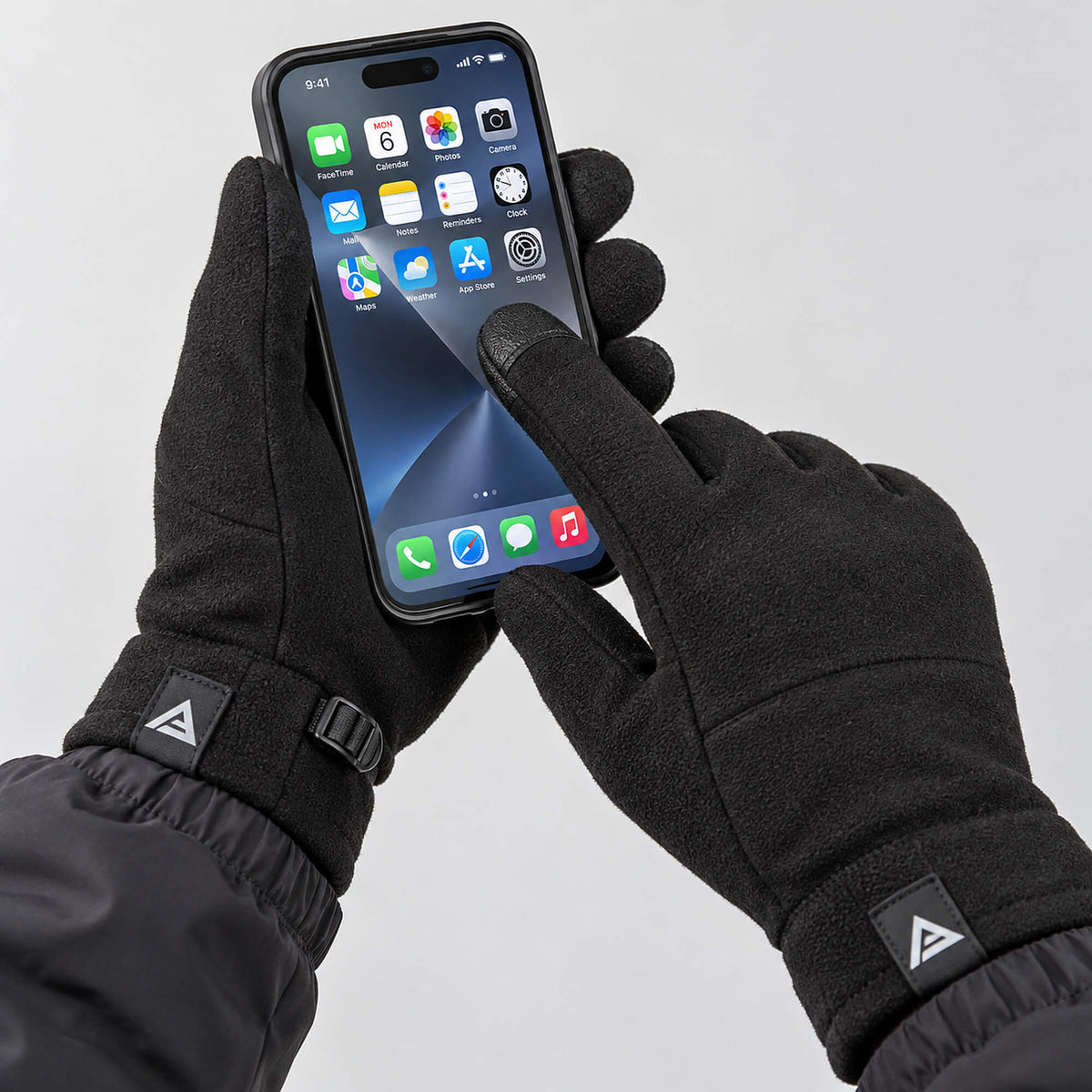 Dámske flísové rukavice PEAK Sports Glove čierne