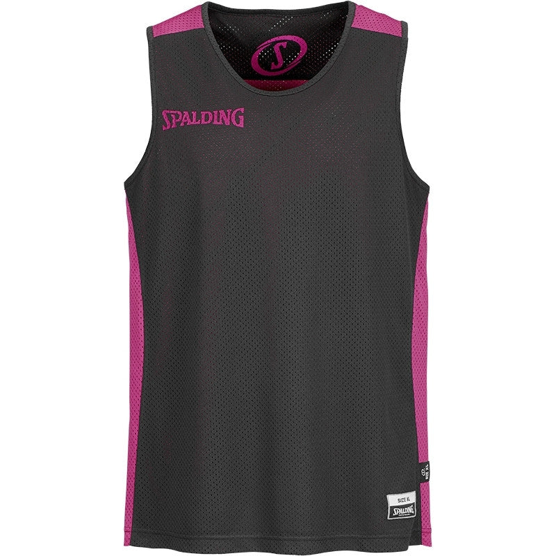 Obojstranný basketbalový dres Spalding Essential Reversible Shirt čierny/ružový