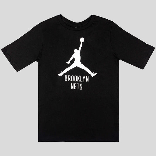Jordan Nba Nk Essential Jordan Ss Tee - 8-20 Brooklyn Nets Black/White