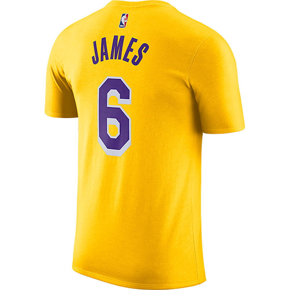 Nike Boys Icon N&N Tee Los Angeles Lakers Lebron James – Nr. 6 Yellow