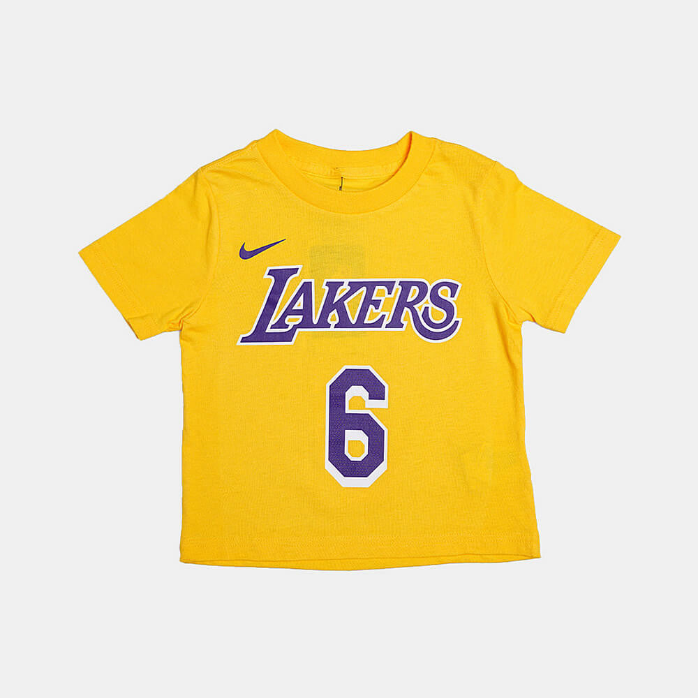Nike Boys Icon N&N Tee Los Angeles Lakers Lebron James – Nr. 6 Yellow