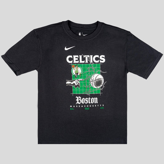 Nba Nike Courtside Ss Oc Max90 Tee 8-20 Boston Celtics Black