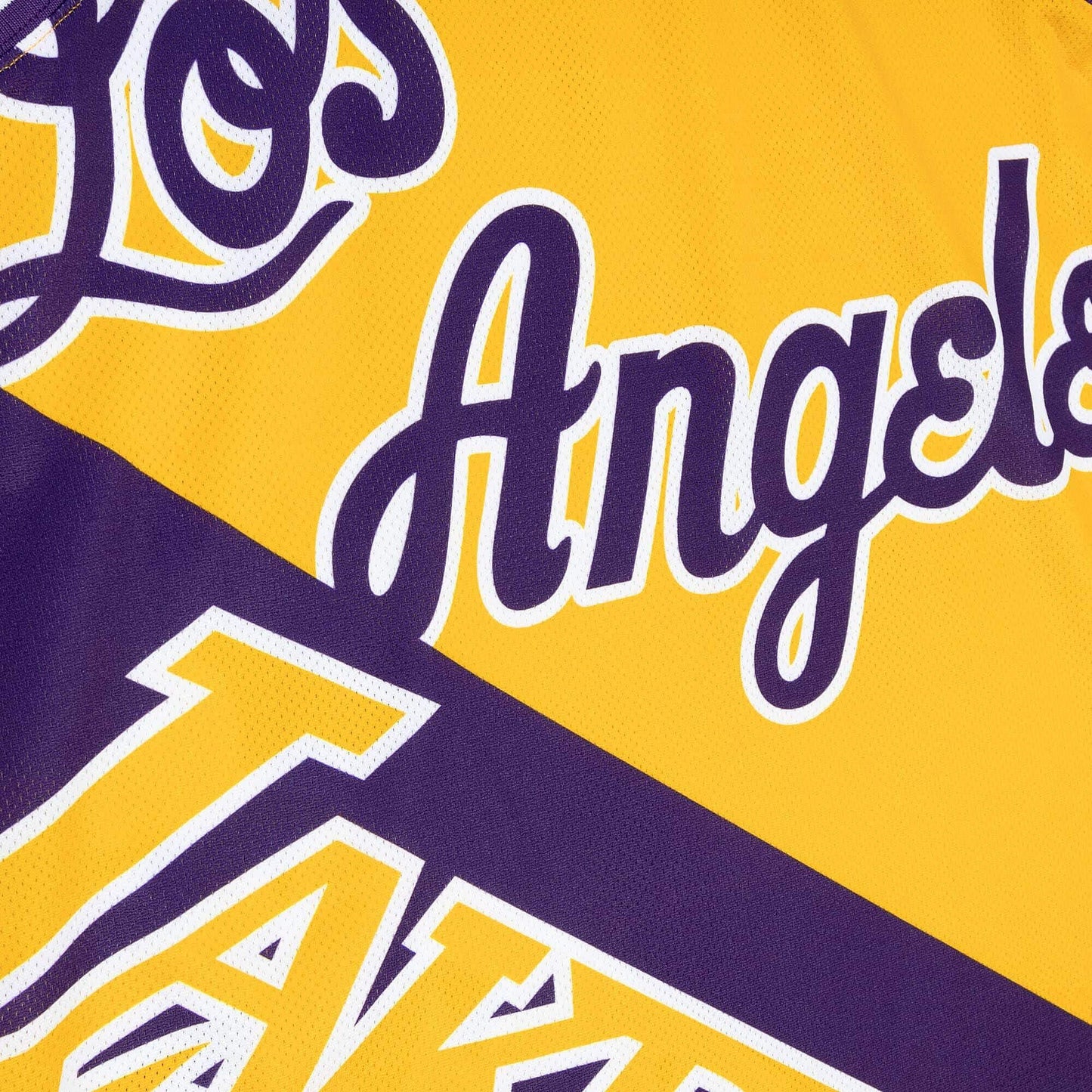 Detský basketbalový dres Mitchell And Ness NBA Big Face 5.0 Tank Top - 8-20Y Los Angeles Lakers žltý/fialový