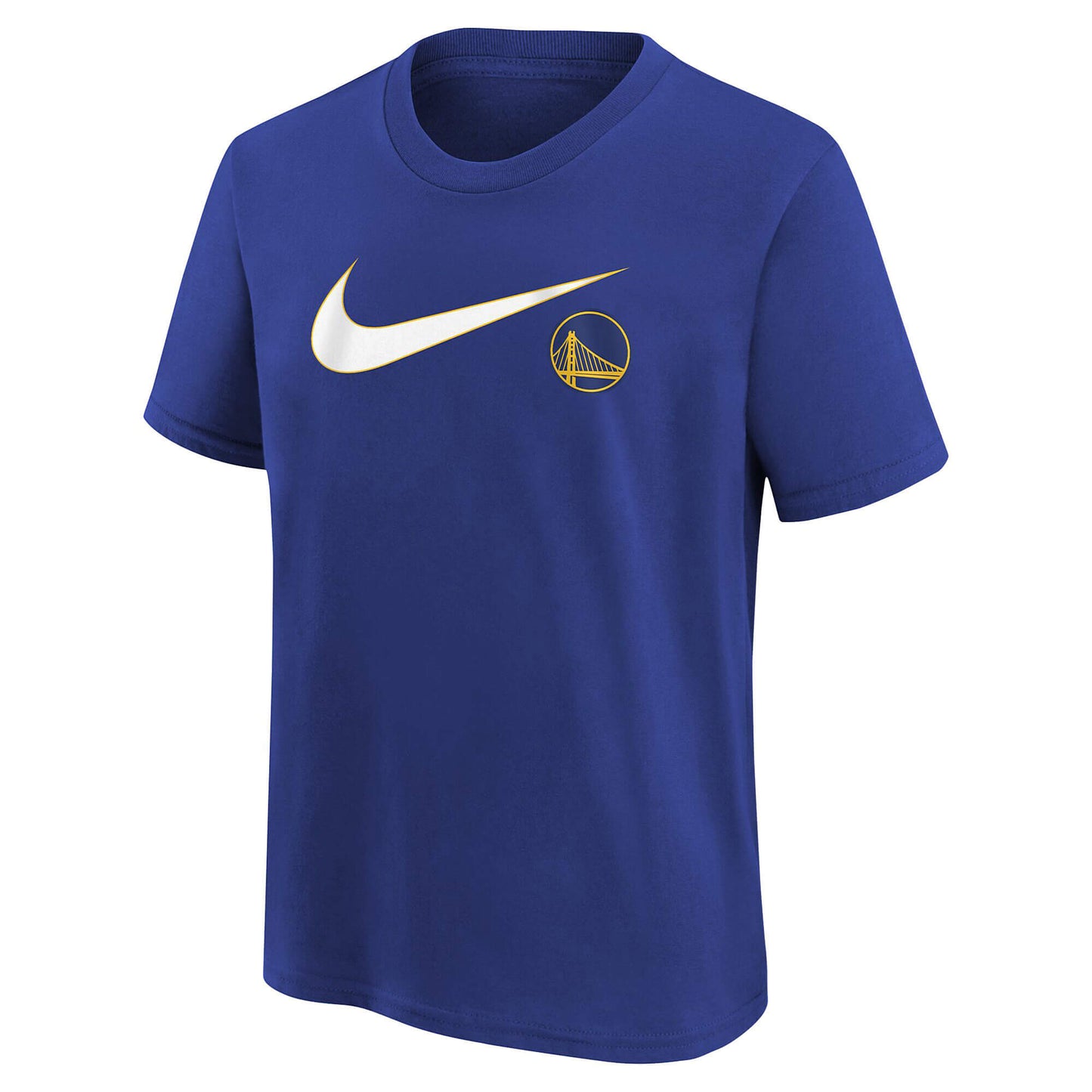 Nba Nike Essential Nba Swoosh Ss Tee - Team Color 8-20 Golden State Warriors Blue