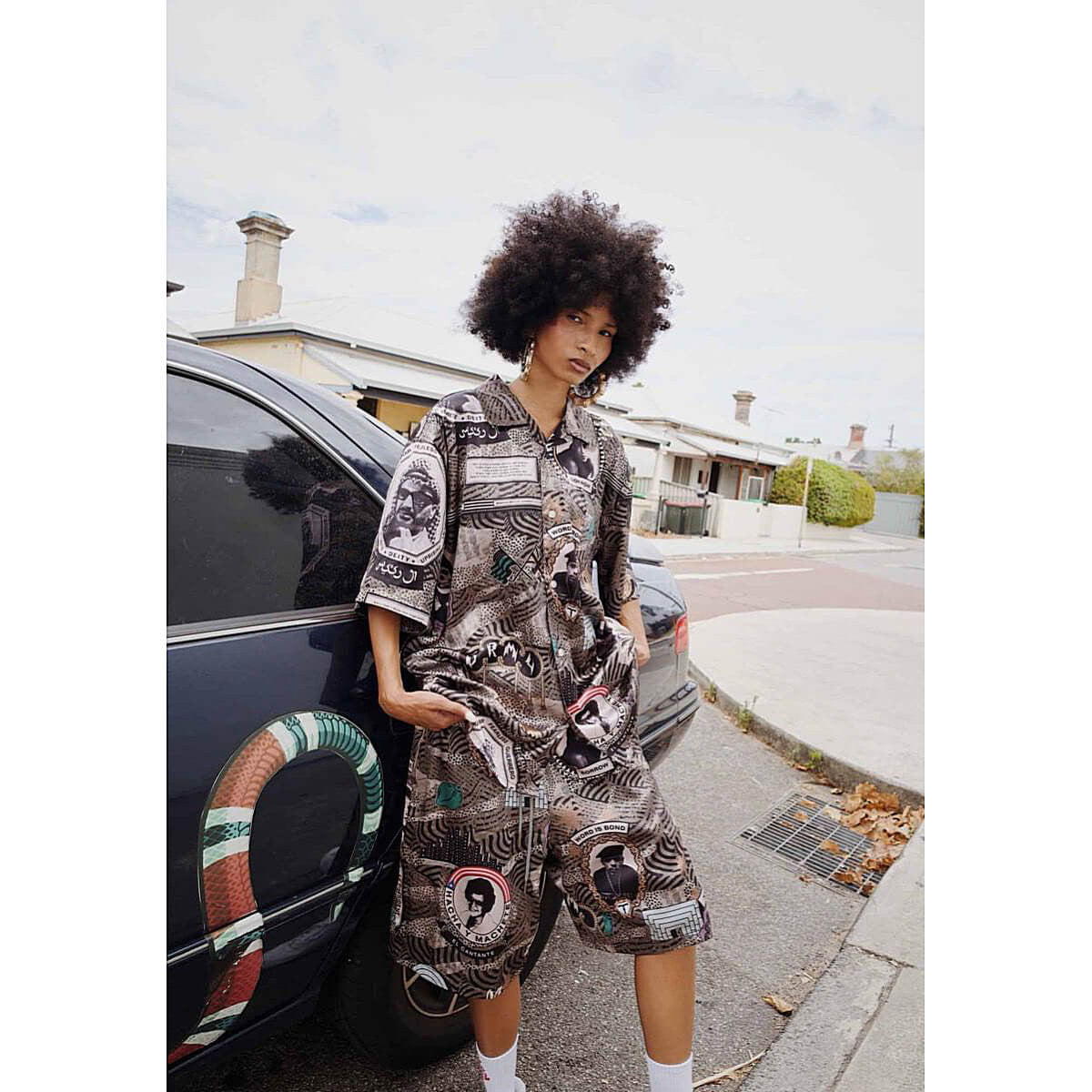 Grimey Supastar Satin Short Green