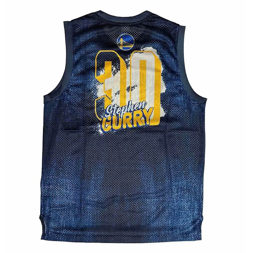 Basketbalový dres Outerstuff NBA Heating Up' Top - Player Specific Golden State Warriors Stephen Curry Indigo modrá