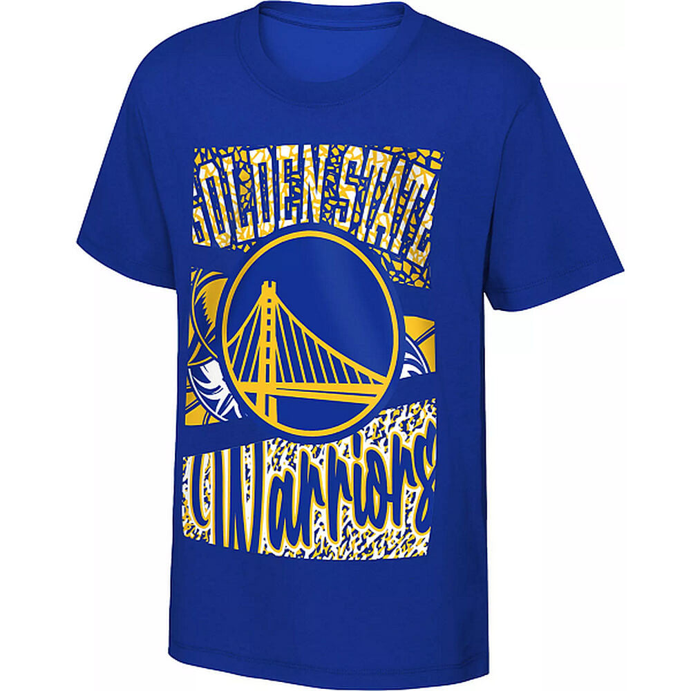 OUTER STUFF NBA COURT CULTURE SS TEE GOLDEN STATE WARRIORS ROYAL