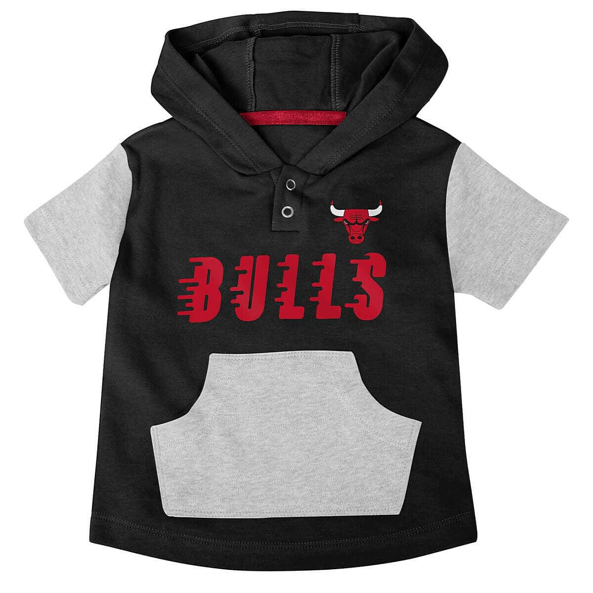OUTER STUFF NBA BANK SHOT 3PC HOODIE SHORT CRE CHICAGO BULLS Red/Black/Grey