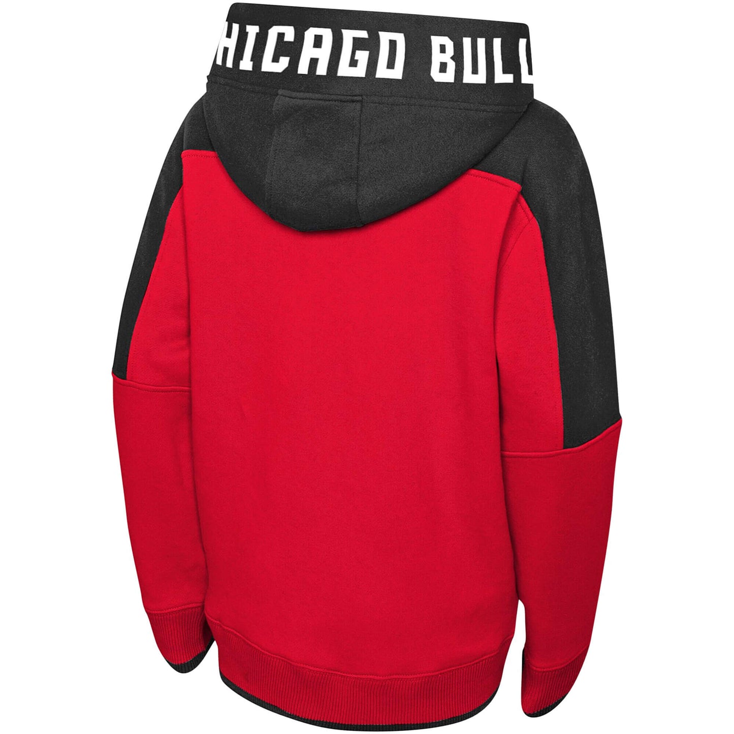 Mikina na zips s kapucňou OUTER STUFF NBA POST UP CLRBLK FULL ZIP HOOD CHICAGO BULLS LAVINE ZACH červená