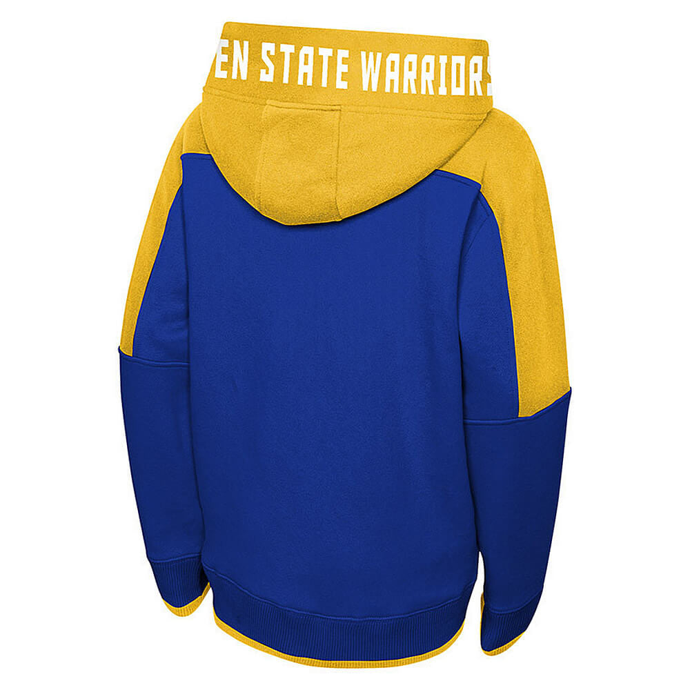 Mikina na zips s kapucňou OUTER STUFF NBA POST UP CLRBLK FULL ZIP HOOD GOLDEN STATE WARRIORS CURRY STEPHEN modrá