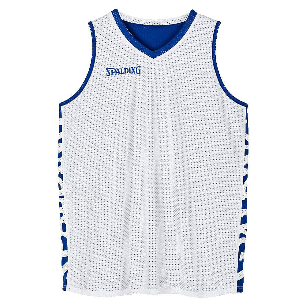 Obojstranný basketbalový dres Spalding Essential Reversible Shirt modrý/biely