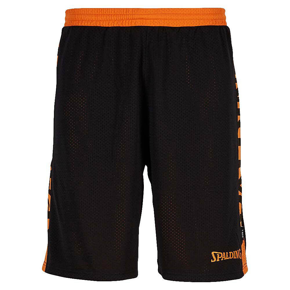 Basketbalové obojstranné šortky Spalding Essential Reversible Shorts oranžová/čierna