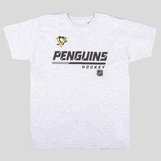 Fanatics Nhl Apro Prime Ss Ctn Tee Pittsburgh Penguins Grey
