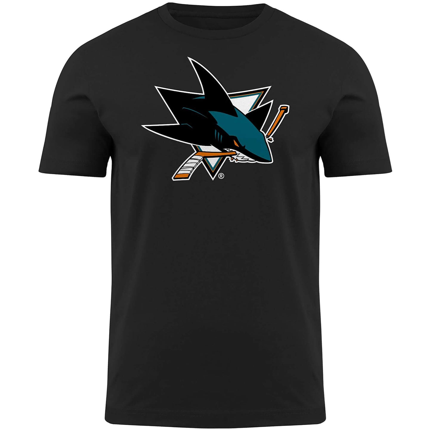 Outer Stuff NHL Primary Logo Ss Tee Sharks Black