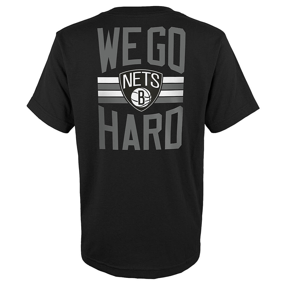 Outer Stuff Nba Slogn Back Ss Ctn Tee Brooklyn Nets Black