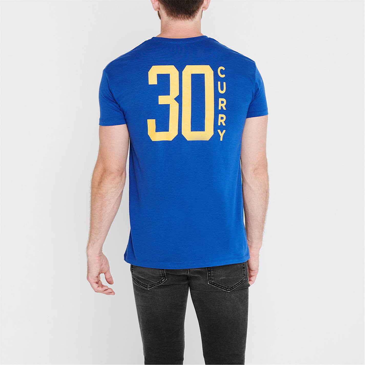 Outer Stuff Nba Standing Tall Ss Tee Golden State Warriors Curry Stephen Blue