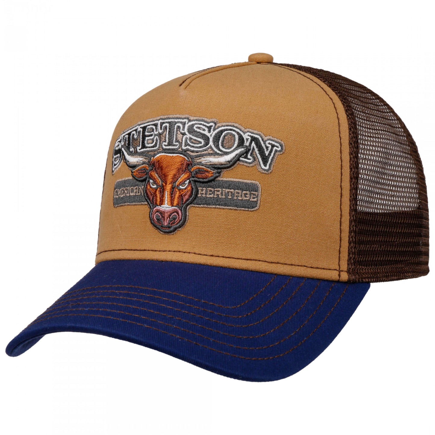 Stetson Trucker Cap Bull blue/beige