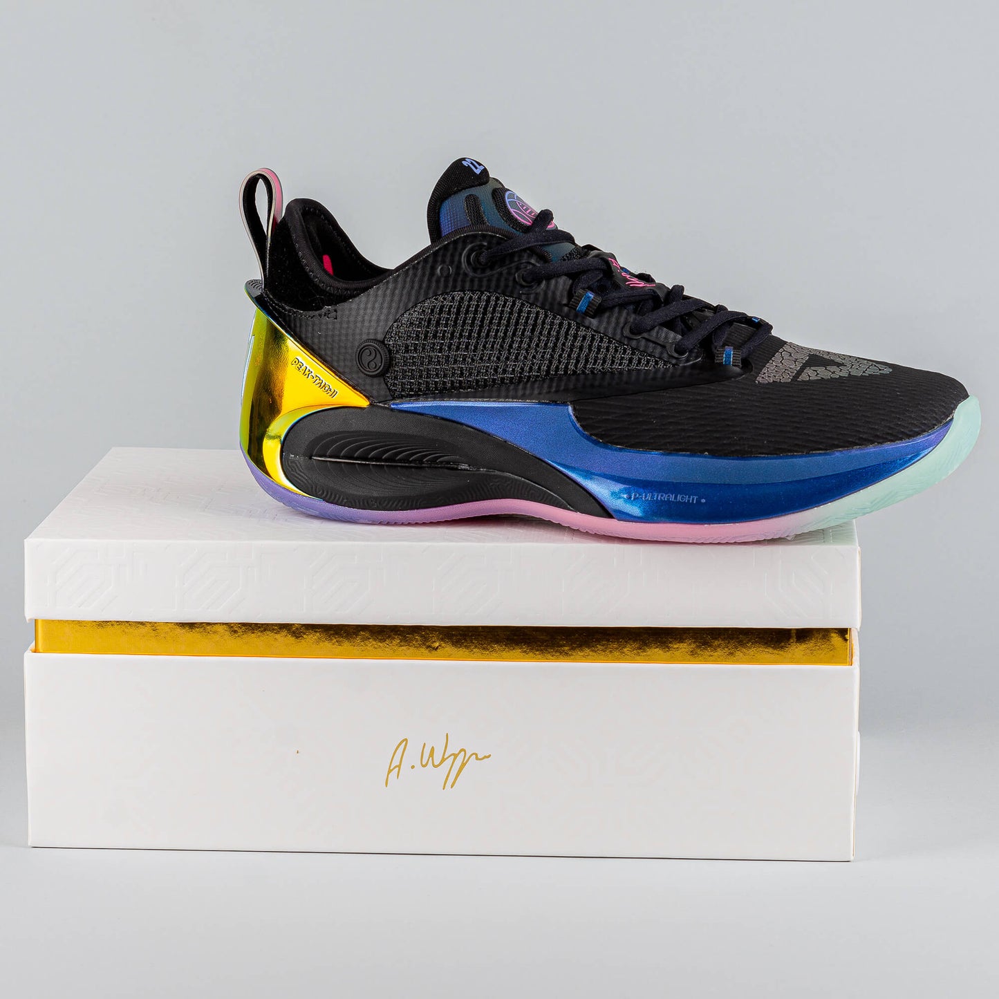 Basketbalové teniskky Peak Basketball Shoes AW2 DNA Andrew Wiggins Taichi Ultralight All Black