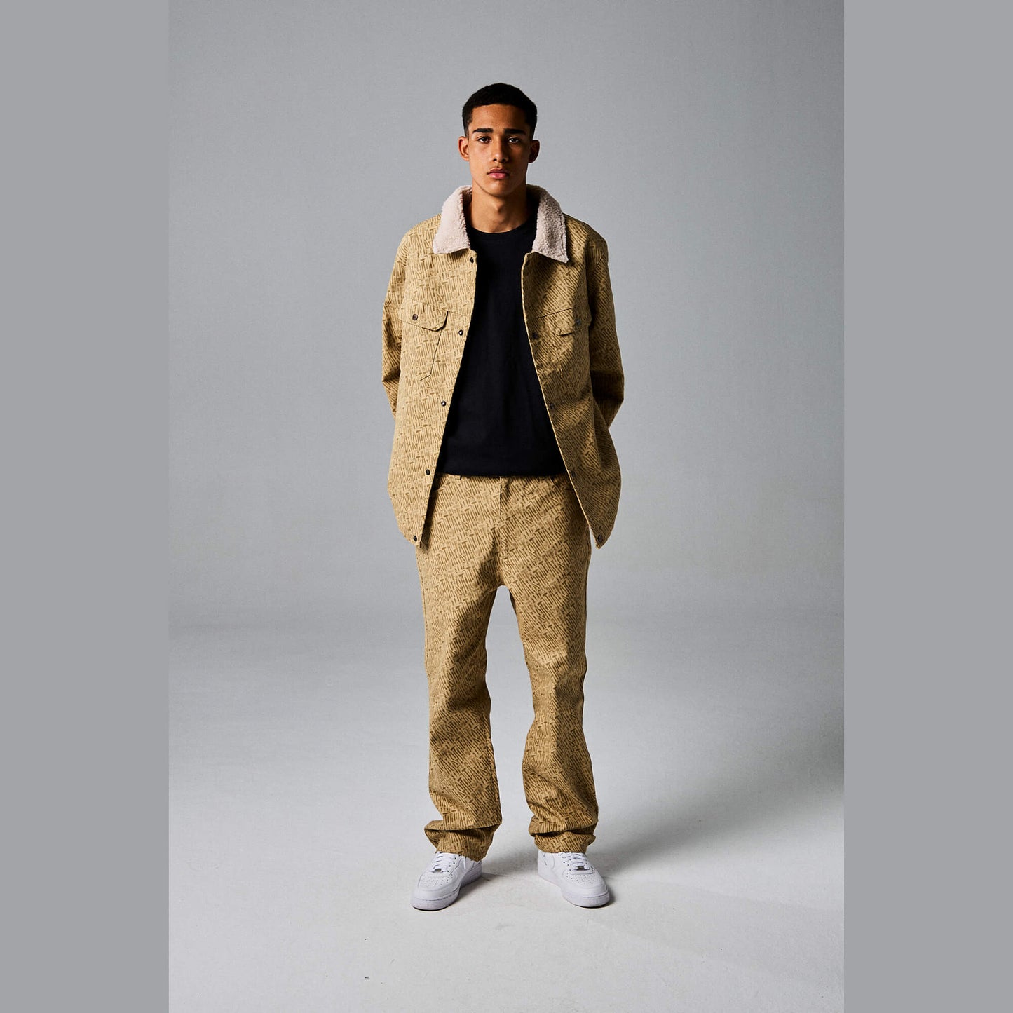Nohavice Grimey x Sk8Land Canvas Regular Pants Brown hnedé