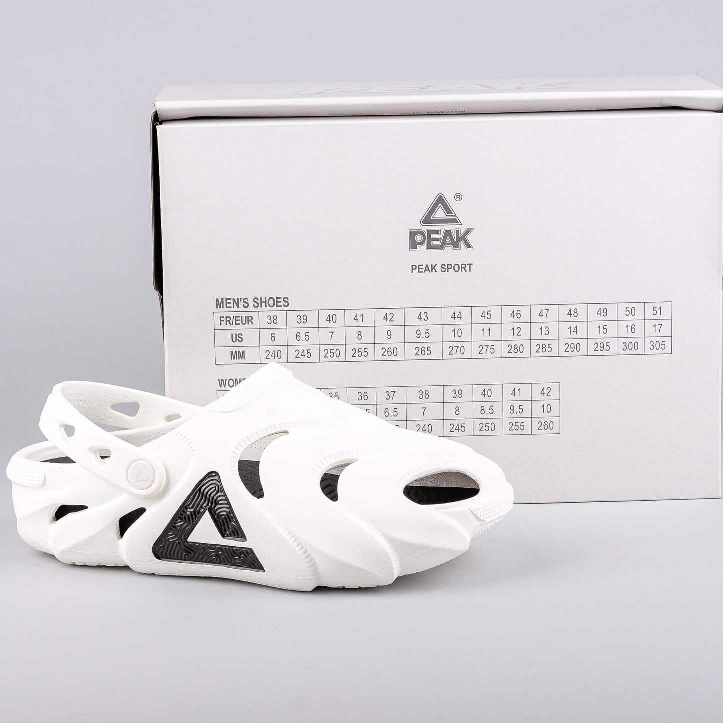 Sandále PEAK Taichi Clogs Species OFF WHITE/BLACK