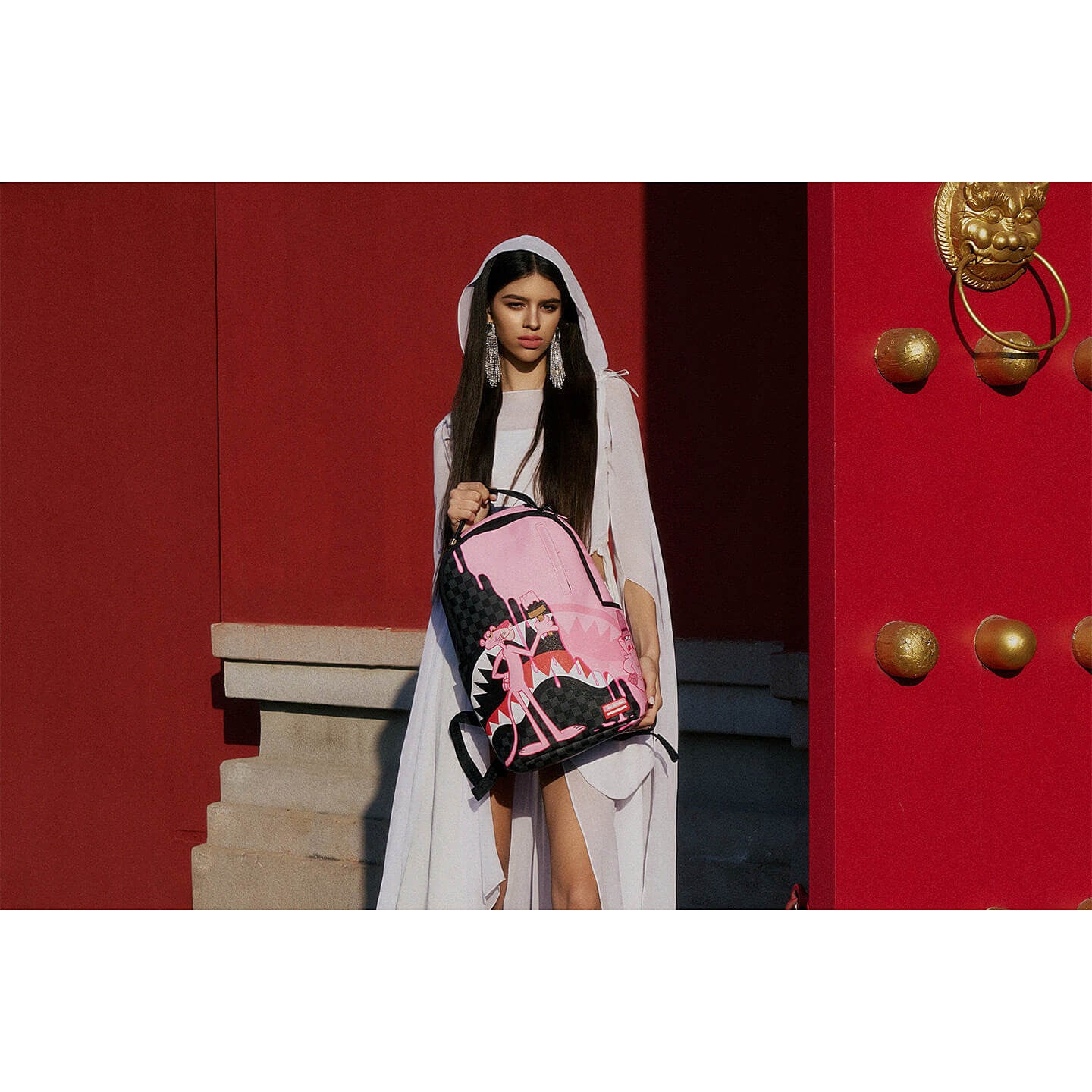 Batoh Sprayground Pink Panther Halfpainted Backpack Pink