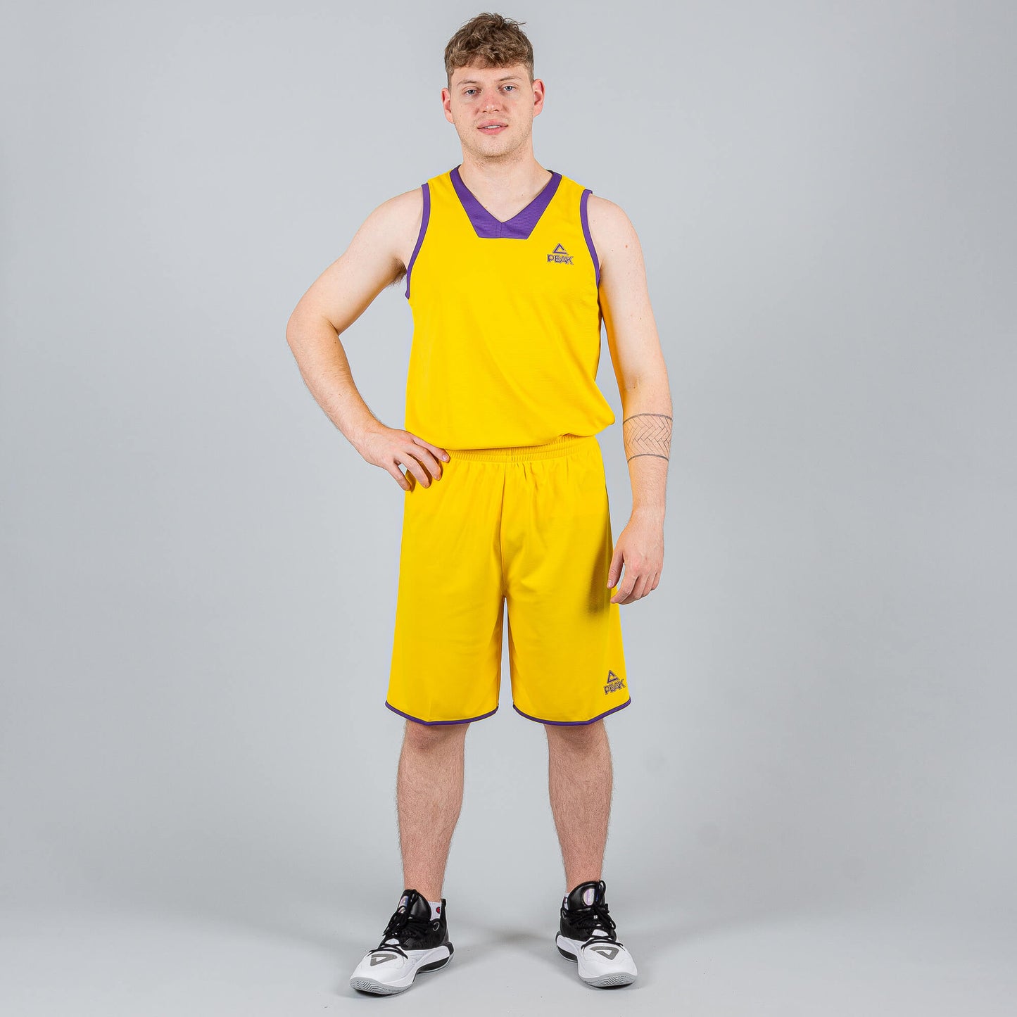 Basketbalová súprava (dres + trenírky) Peak Basketball Sets Match 2 oranžová