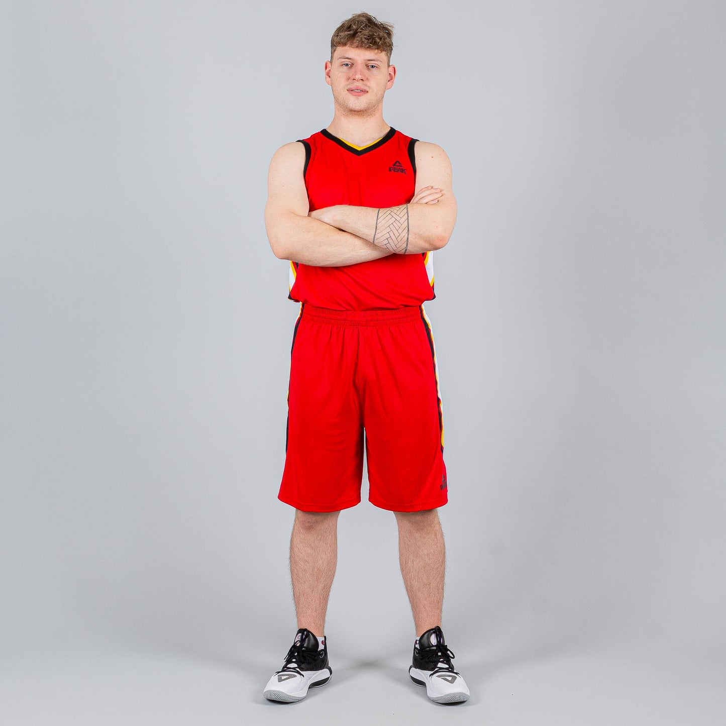 Basketbalová súprava (dres + trenírky) Peak Basketball Uniforms červerná