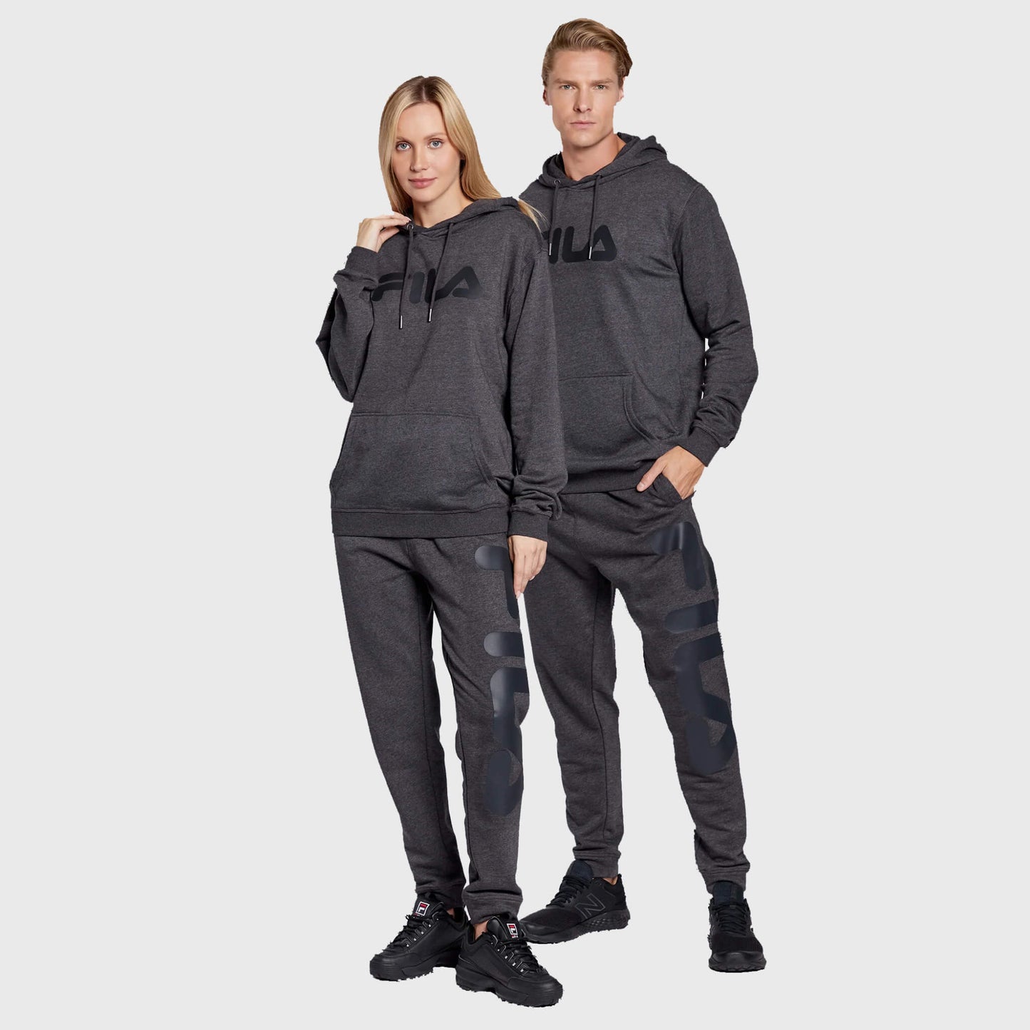 Unisex tepláky FILA BRONTE pants tmavošedé