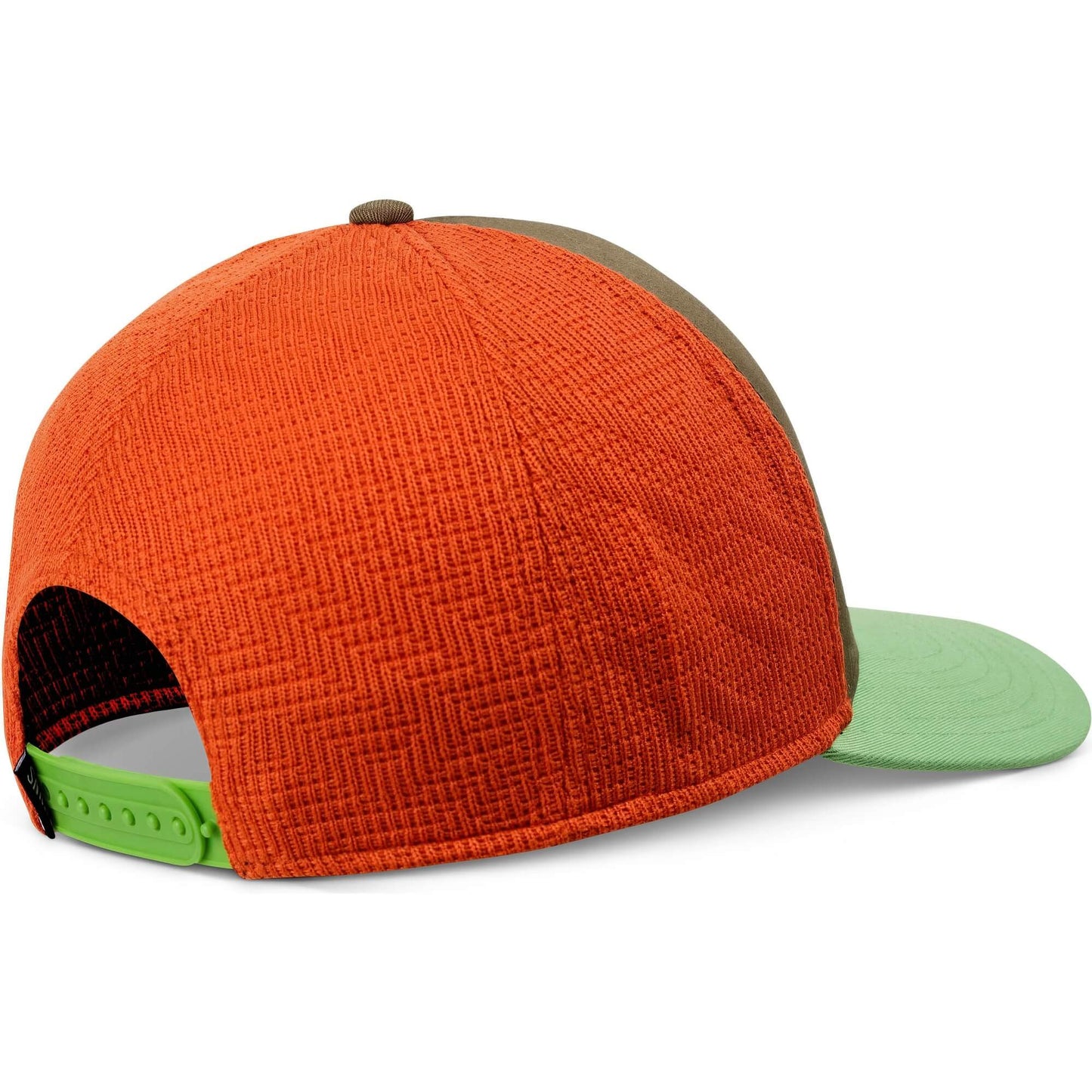 Šiltovka Djinn's Trucker Cap HFT Summer Knit olive/green/orange