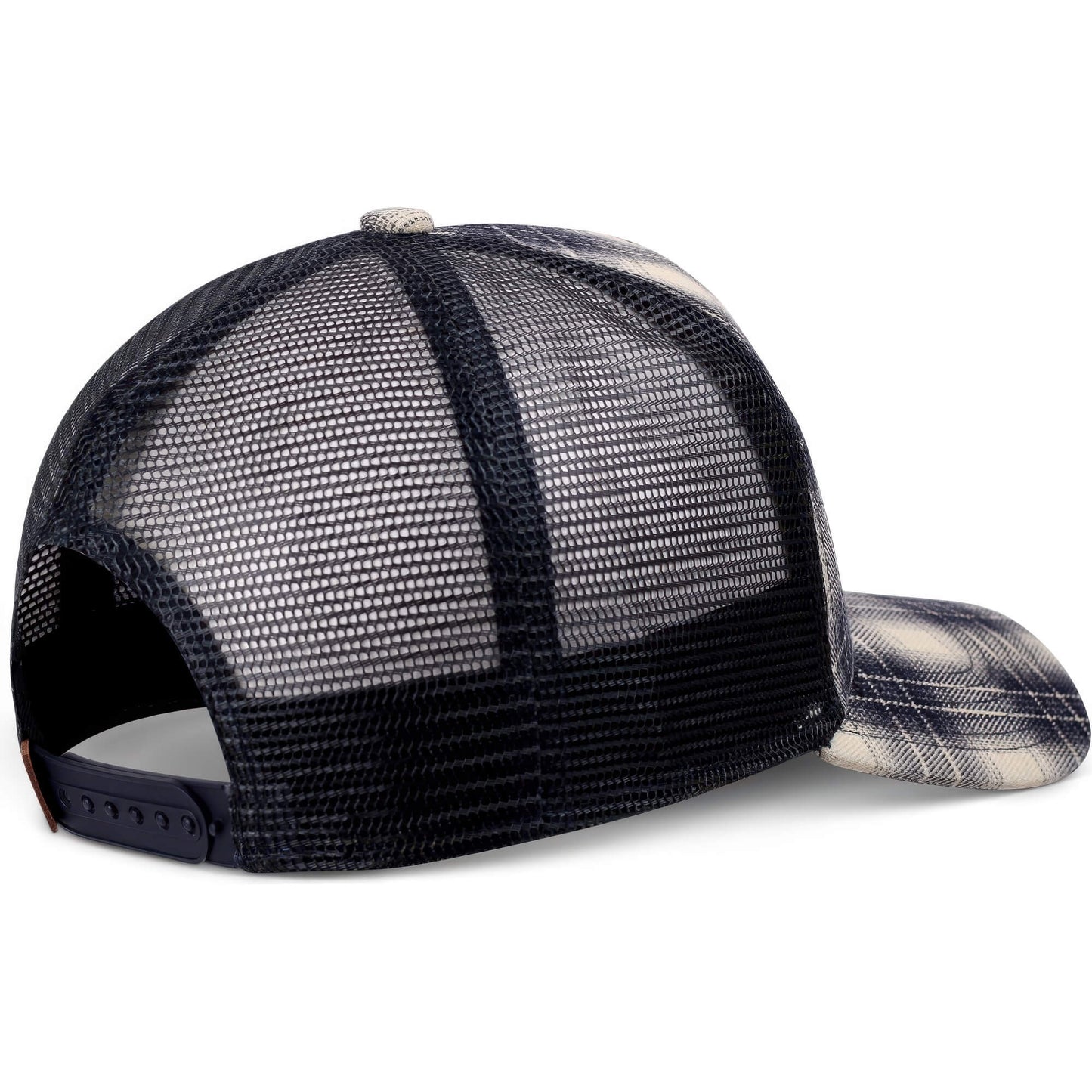 Šiltovka so sieťkou Djinn's Trucker Cap HFT Denim Wishy check/indigo