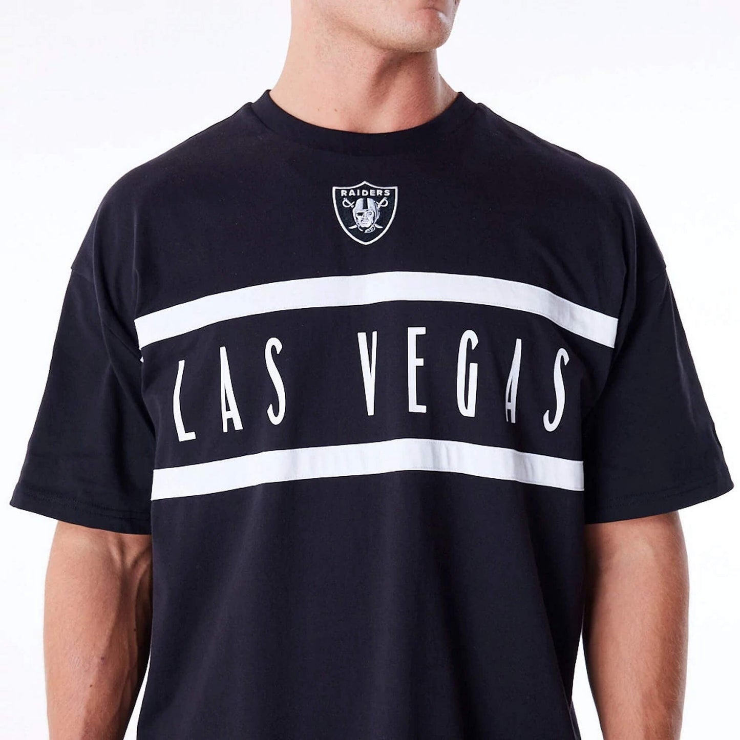 Tričko New Era NFL Las Vegas Raiders Drop Shoulder Black Drop Shoulder T-Shirt čierne