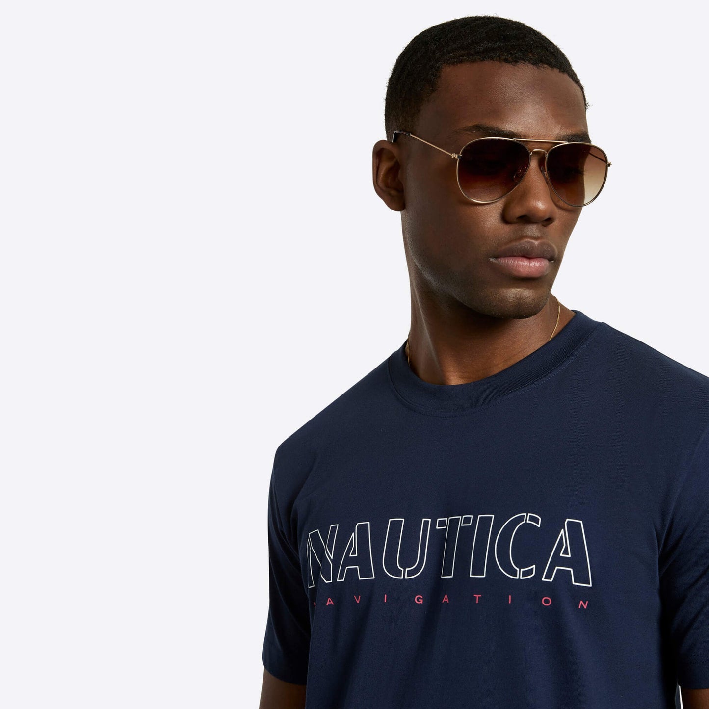 Tričko Nautica Cook B&T T-Shirt tmavomodré