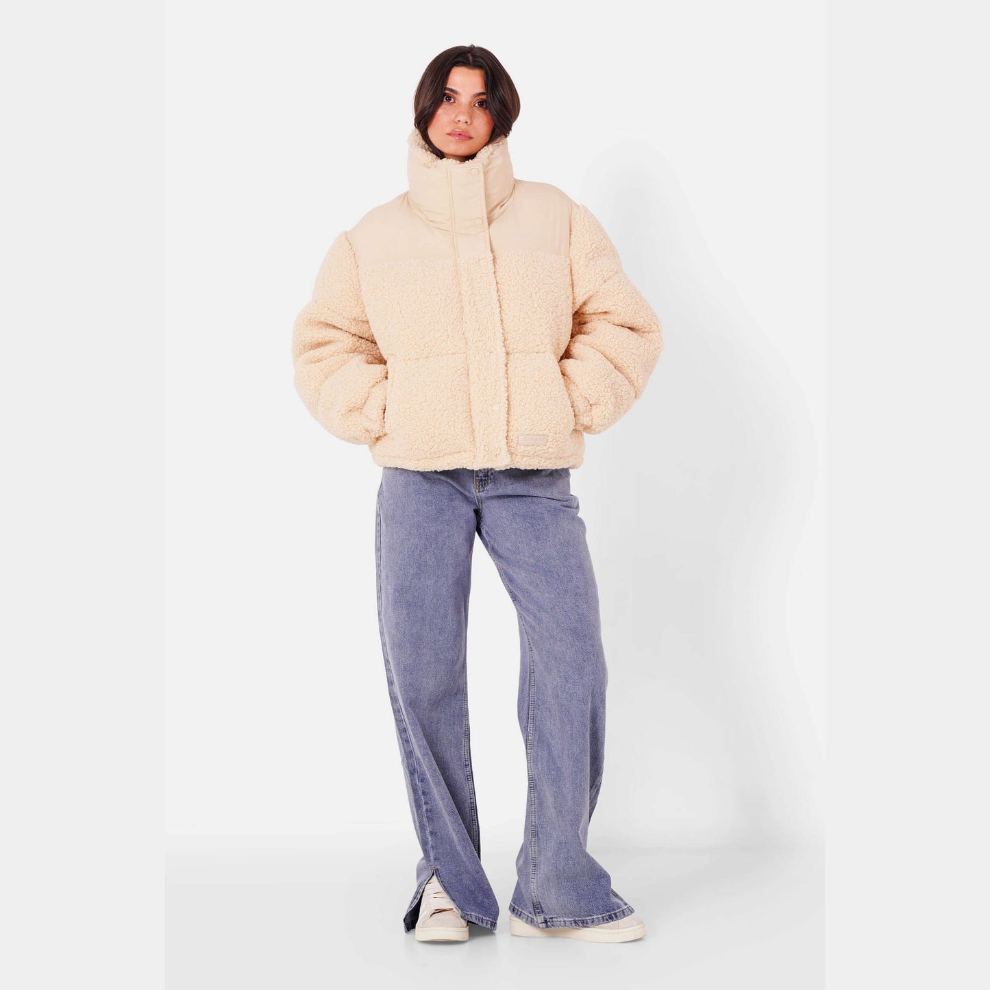 Sixth June Low Waist Wide Leg Blue Denim Blue