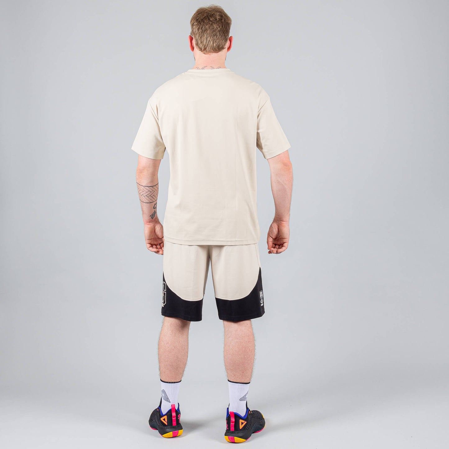 Basketbalové šortky Peak Underground WHITE GREY