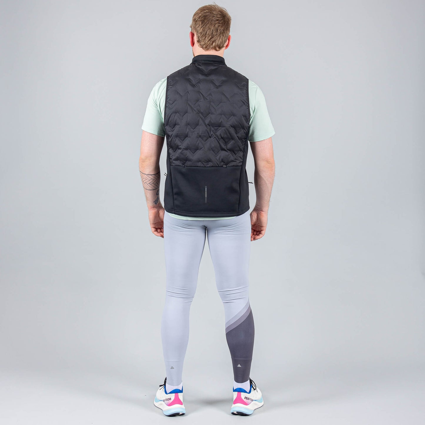 Bežecké legíny Peak SLIVER GREY