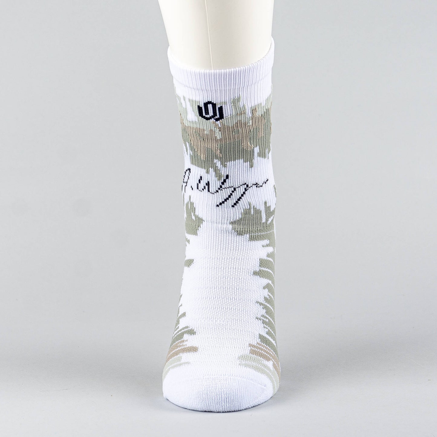 Basketbalové ponožky Peak Wiggins Basketbal Socks White/Grey