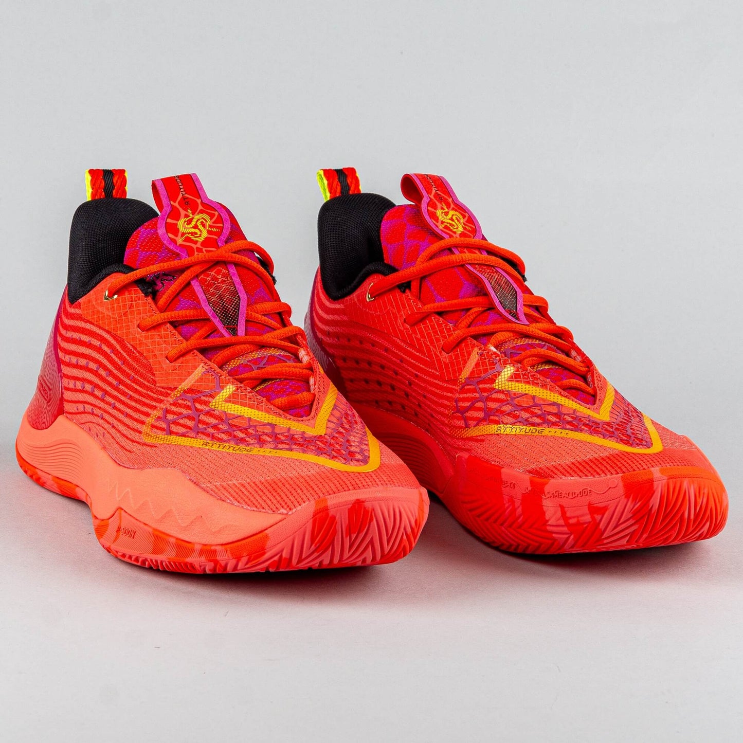 Basketbalové tenisky Peak Taichi Big Triangle 4.0 Malik Monk Signature Pro Basketball Match Shoes Red Melange