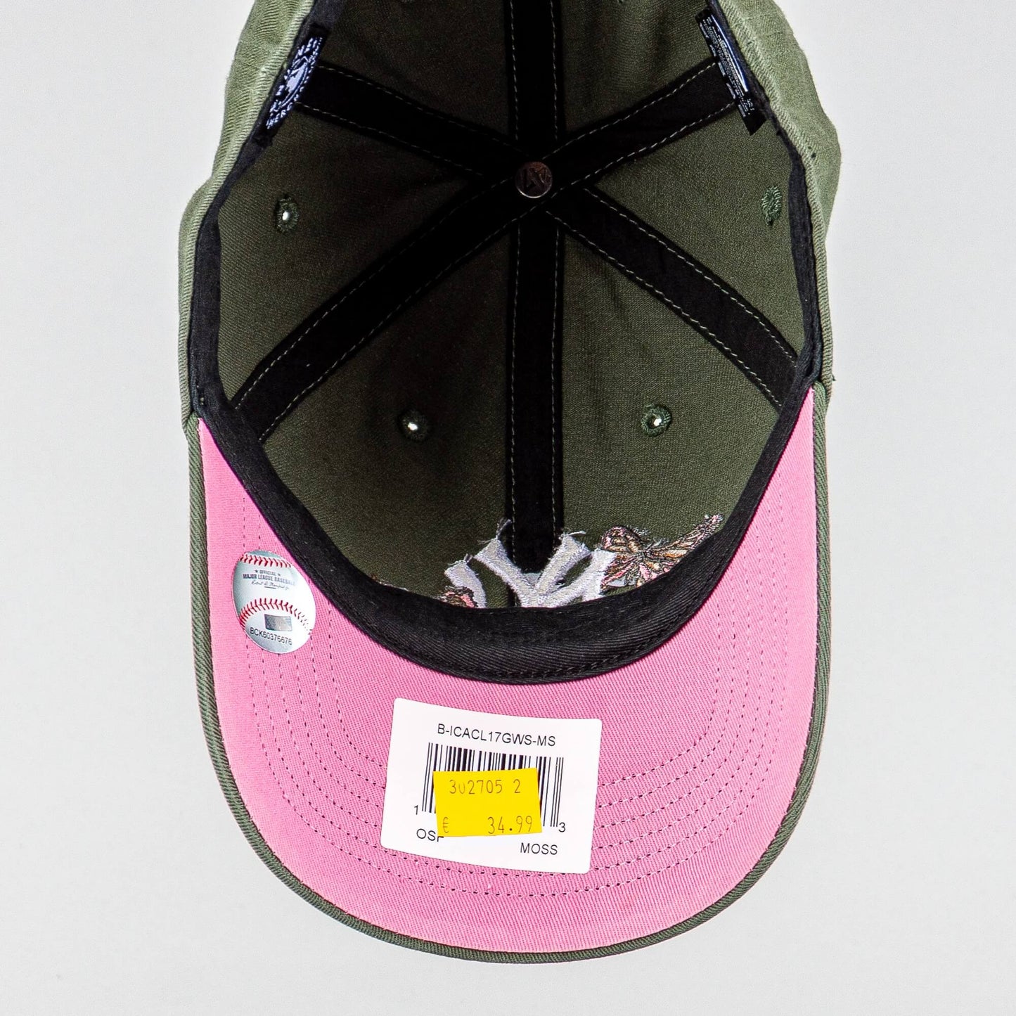 Šiltovka 47 Brand MLB New York Yankees Icon Alt ’47 CLEAN UP Moss