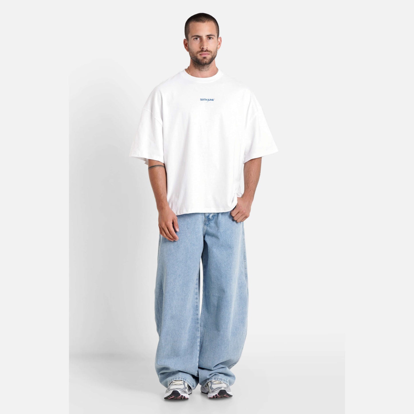 Tričko Sixth June SJ Caf Printed Ss Tshirt White