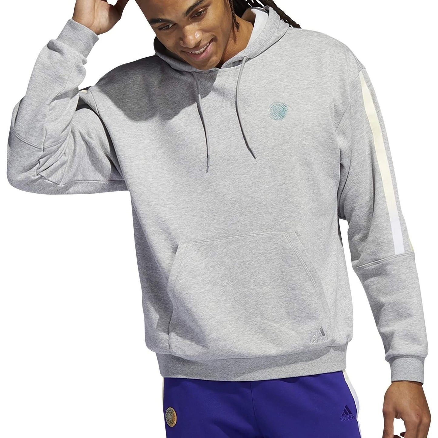 Adidas Men Donovan Mitchell PO Hoodie Grey