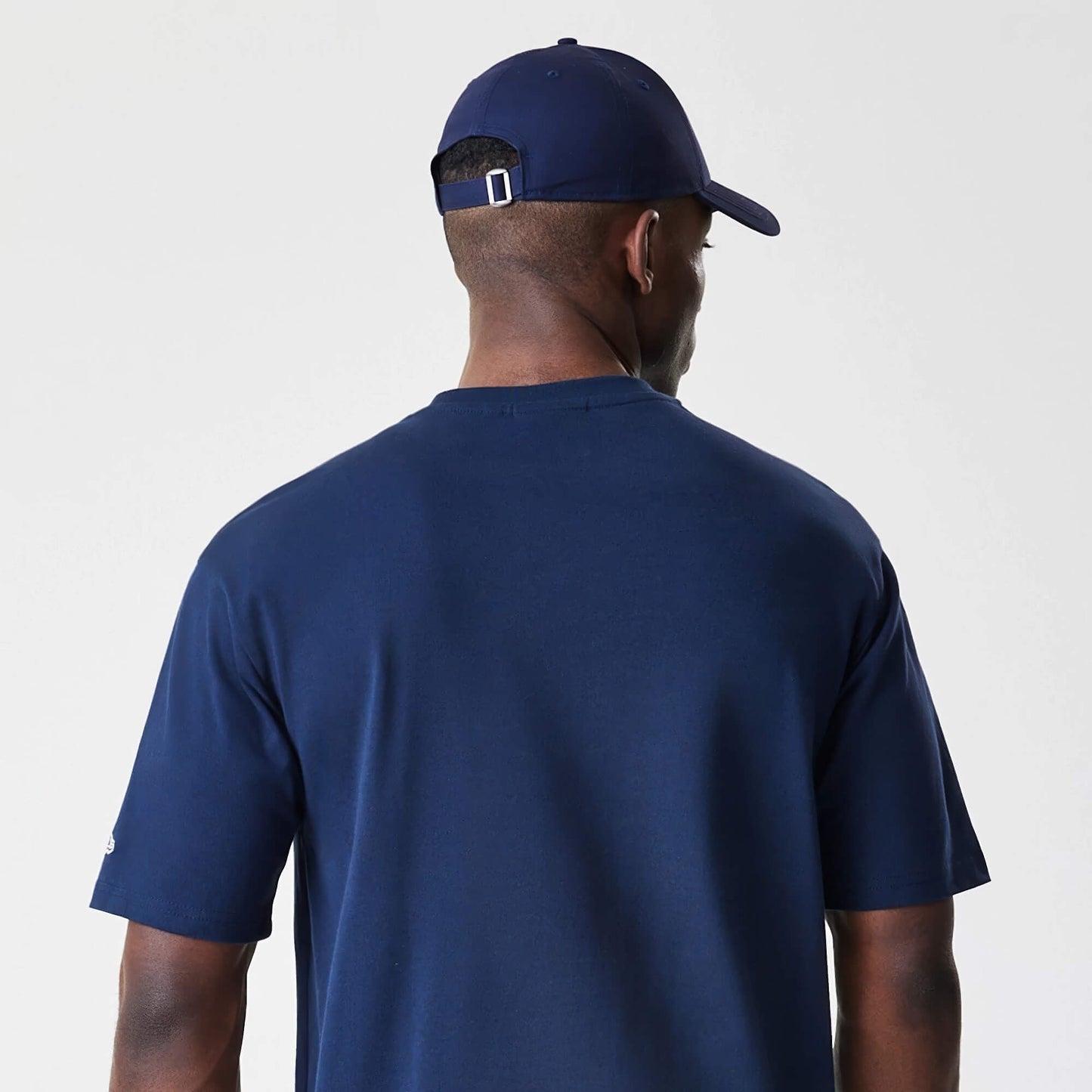 Tričko NEW ERA New York Yankees MLB Script Navy Oversized T-Shirt tmavomodré