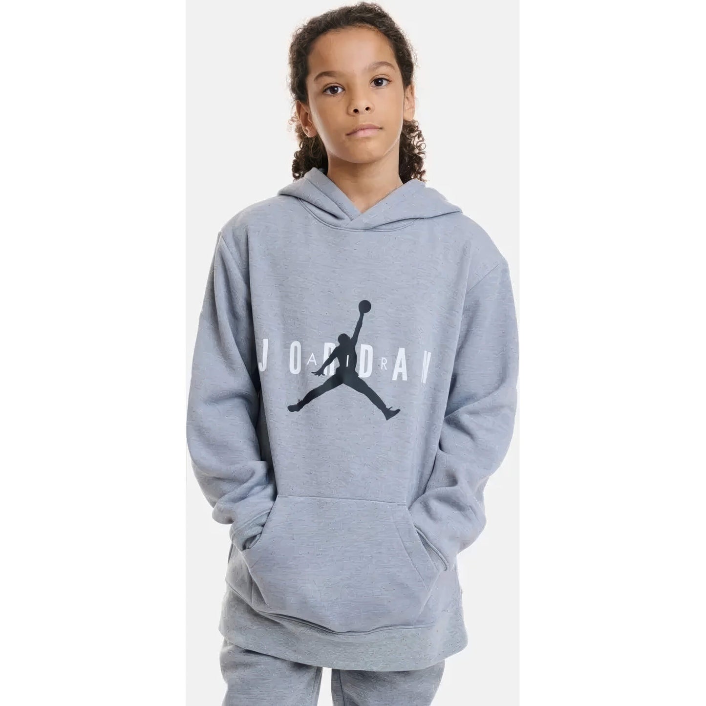 Mikina s kapucňou Jordan Jumpman Hoody Kids šedá