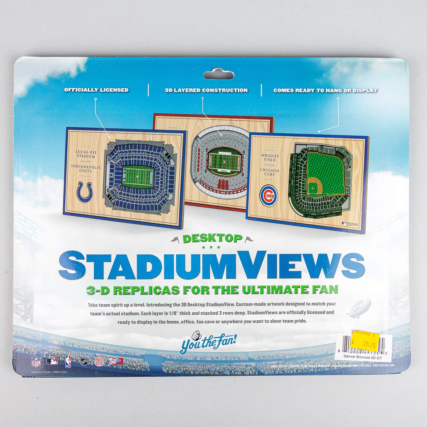Youthefan NFL 3D Desktop Stadiumview Denver Broncos (30cm x 20cm)